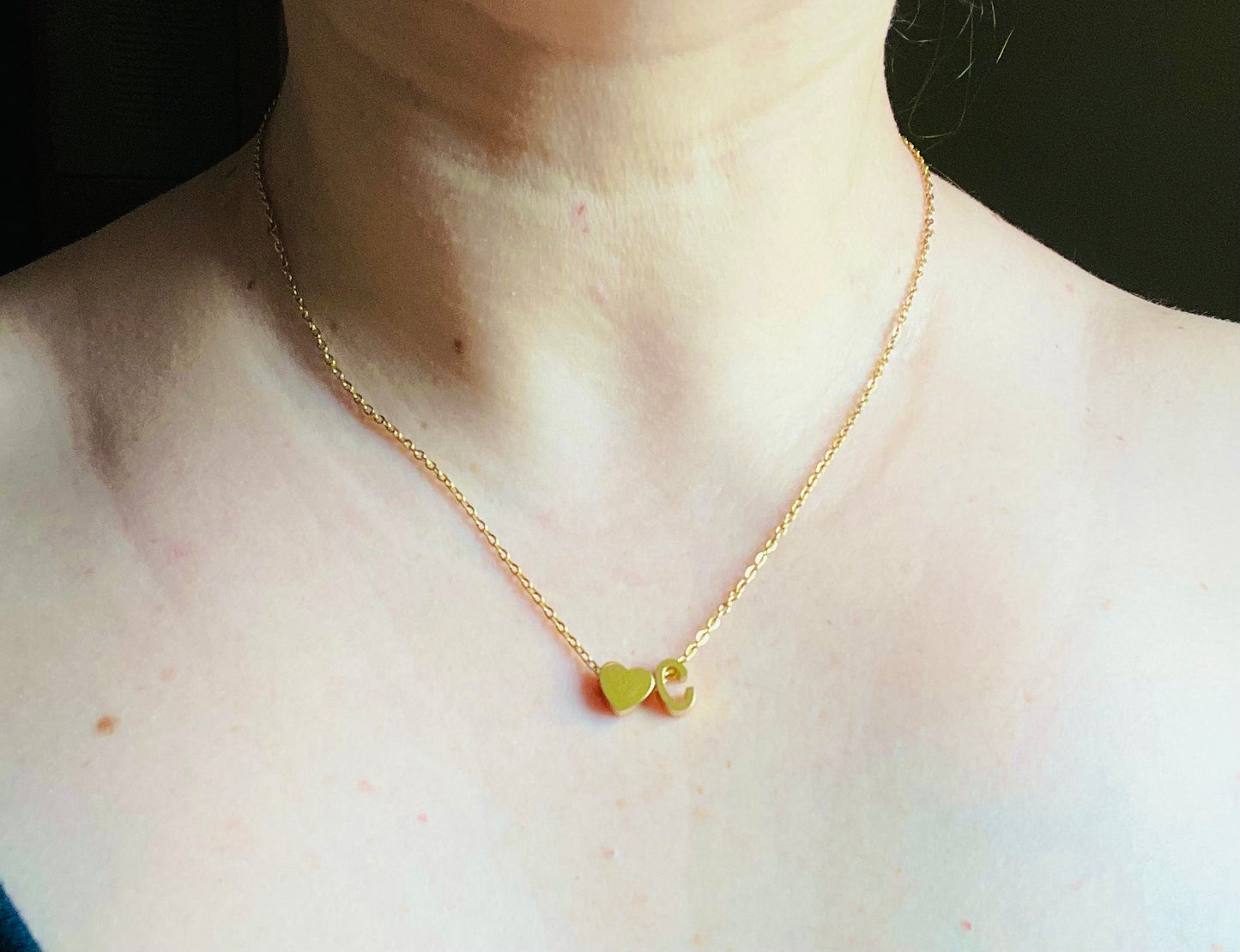 Initial Heart Necklace