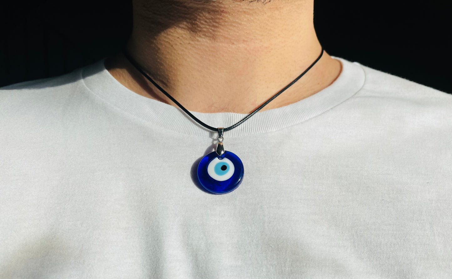 Glass Evil Eye Necklace
