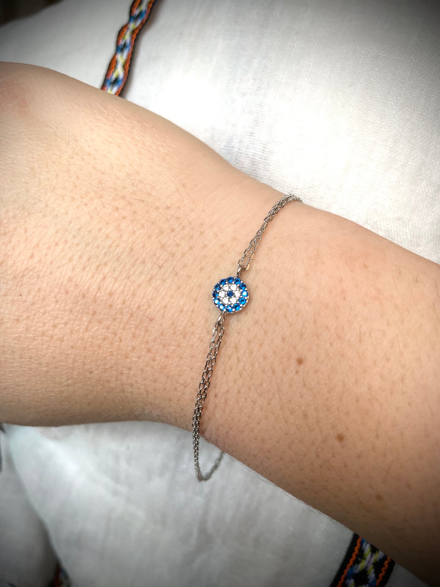 Duo Chain Evil Eye Bracelet