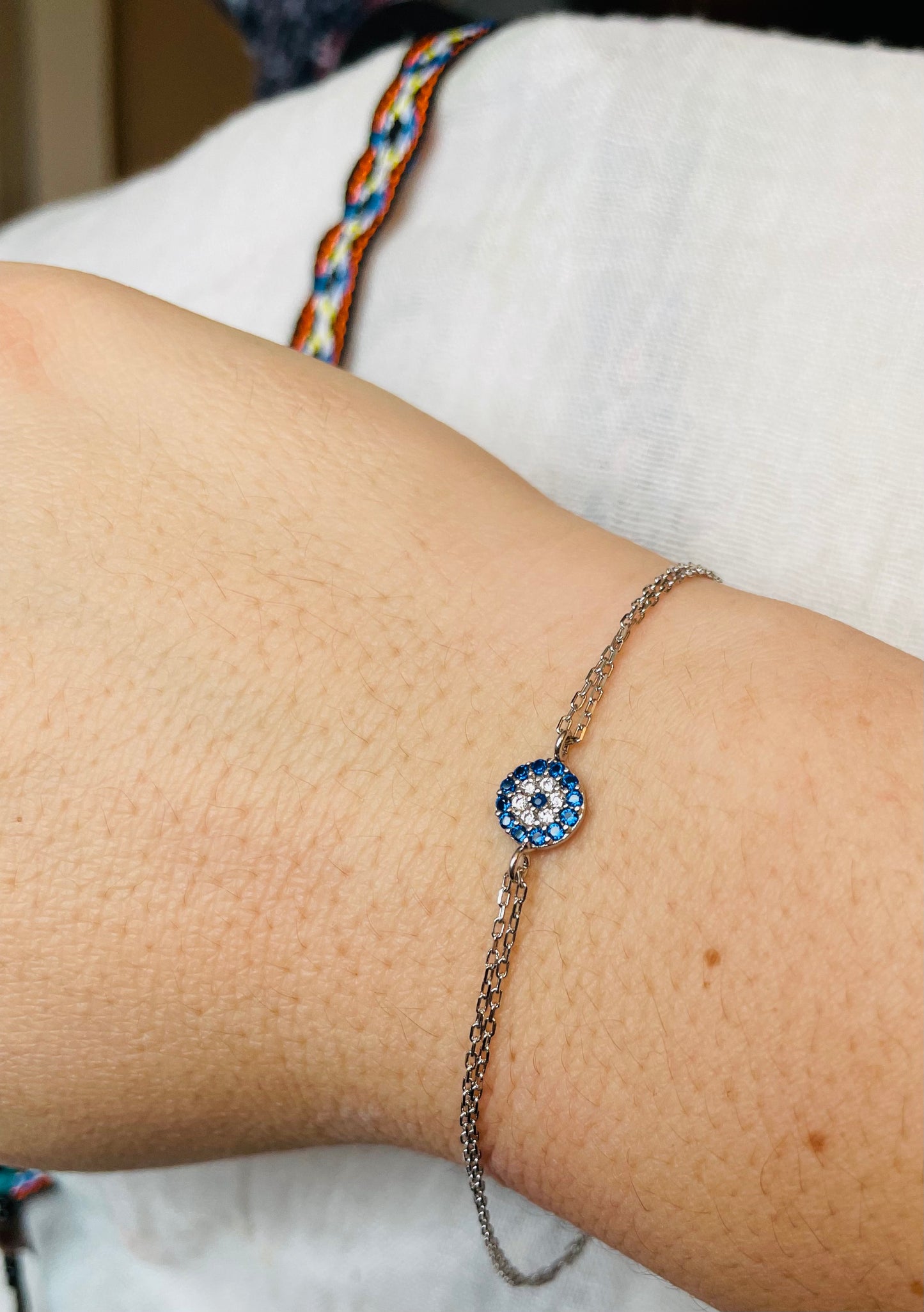 Duo Chain Evil Eye Bracelet
