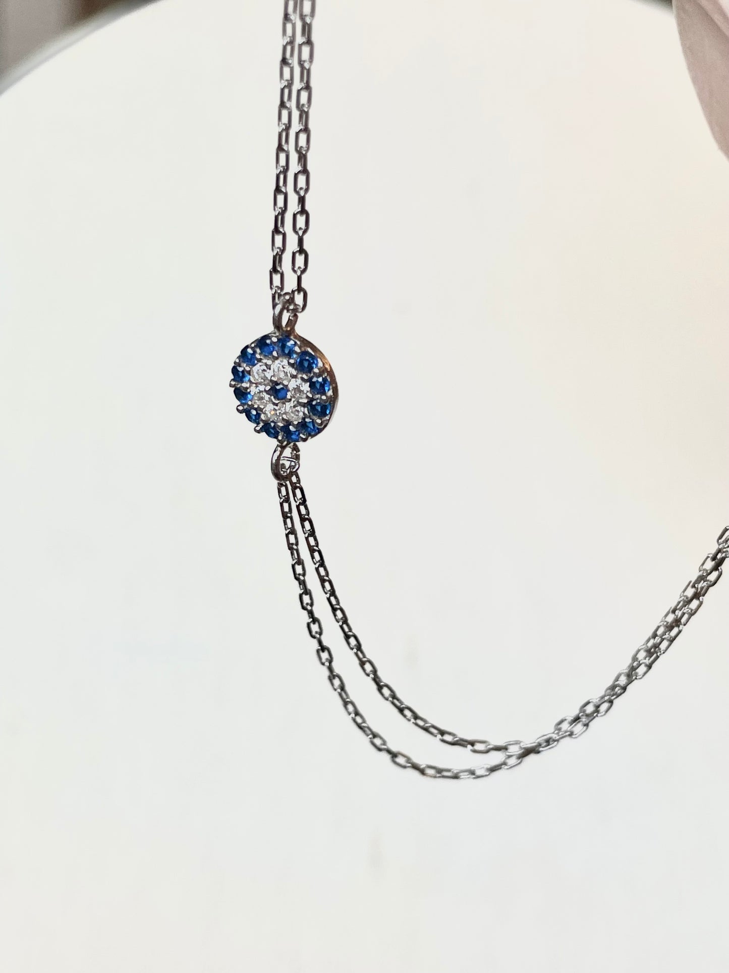 Duo Chain Evil Eye Bracelet