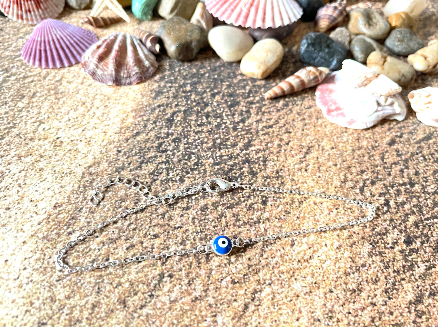 Dainty Evil Eye Anklet