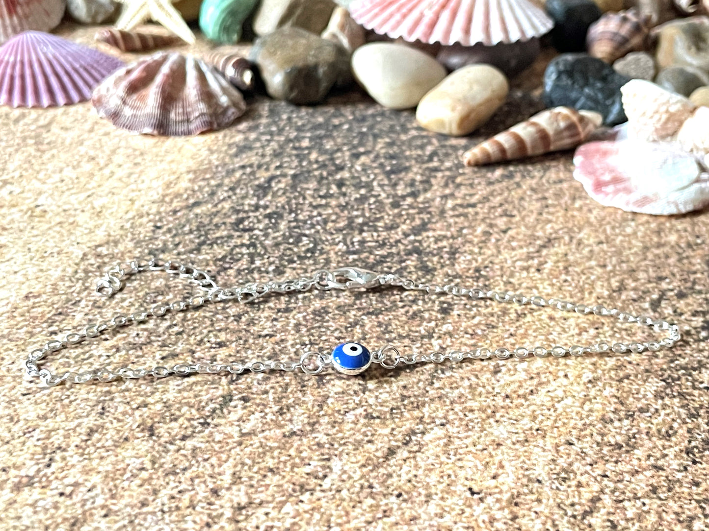 Dainty Evil Eye Anklet