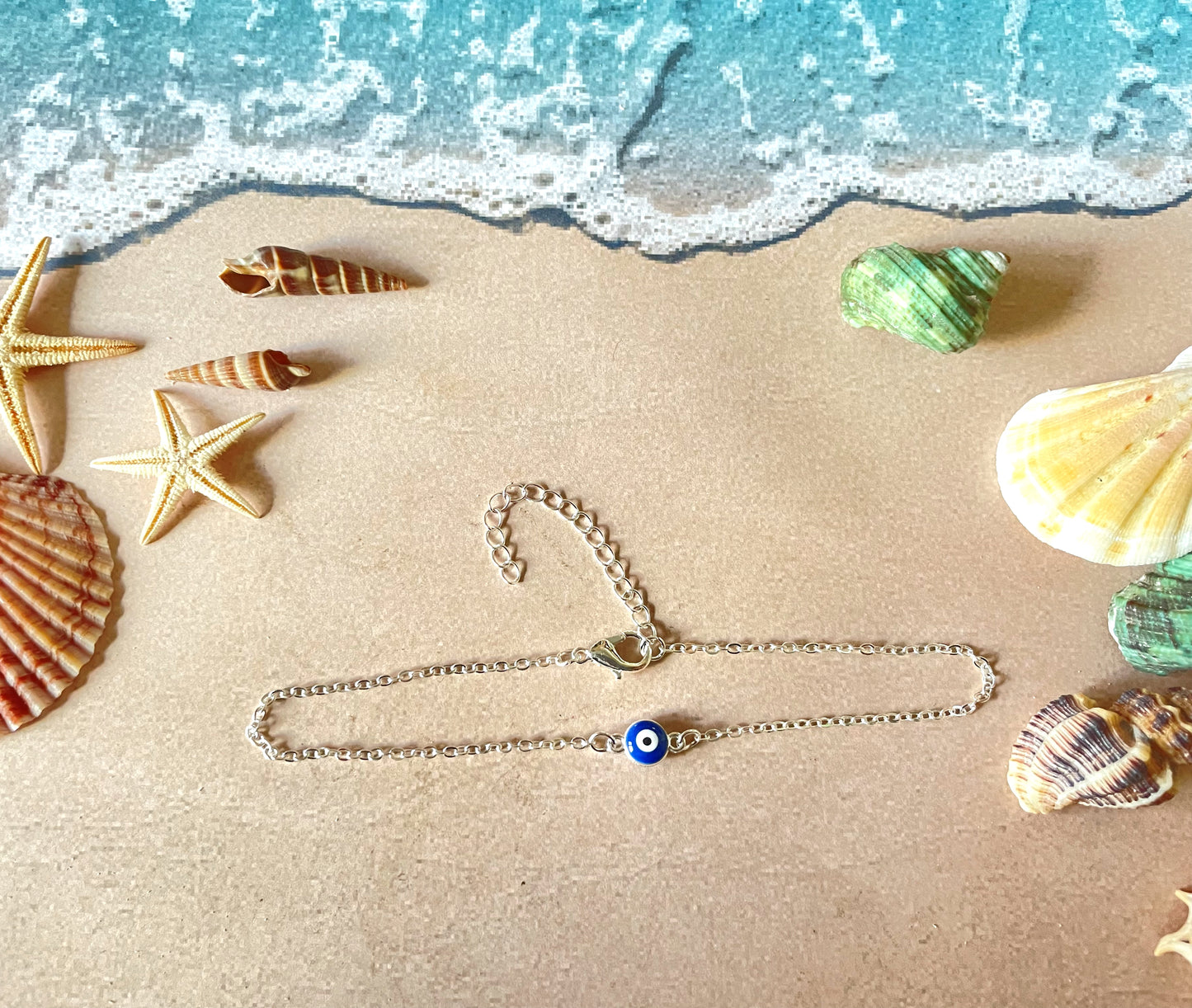 Dainty Evil Eye Anklet