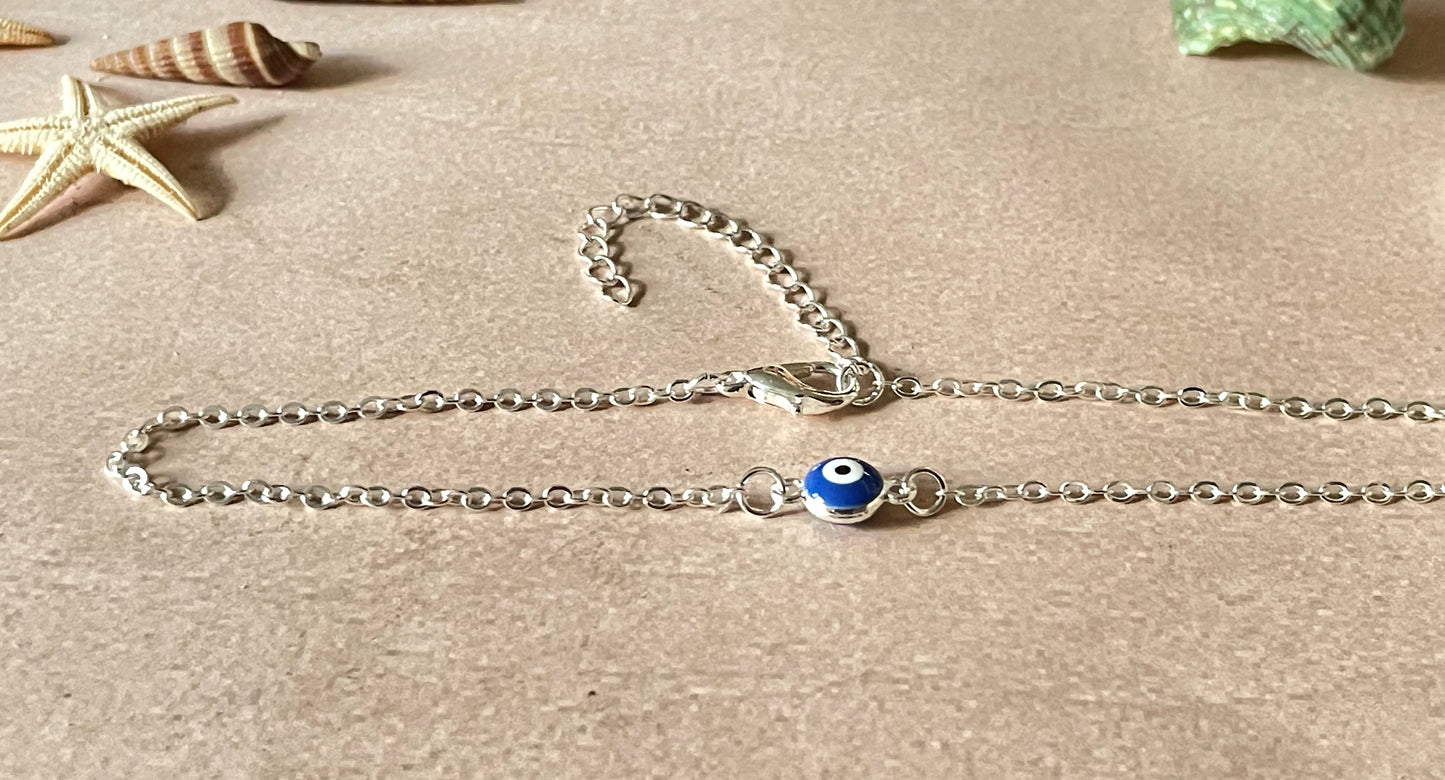 Dainty Evil Eye Anklet