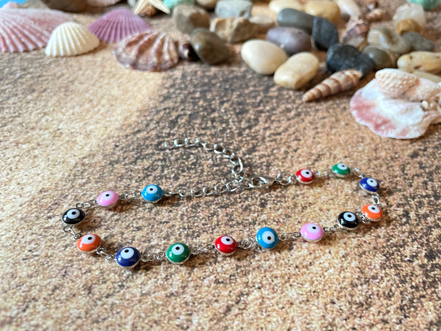 Boho Evil Eye Anklet