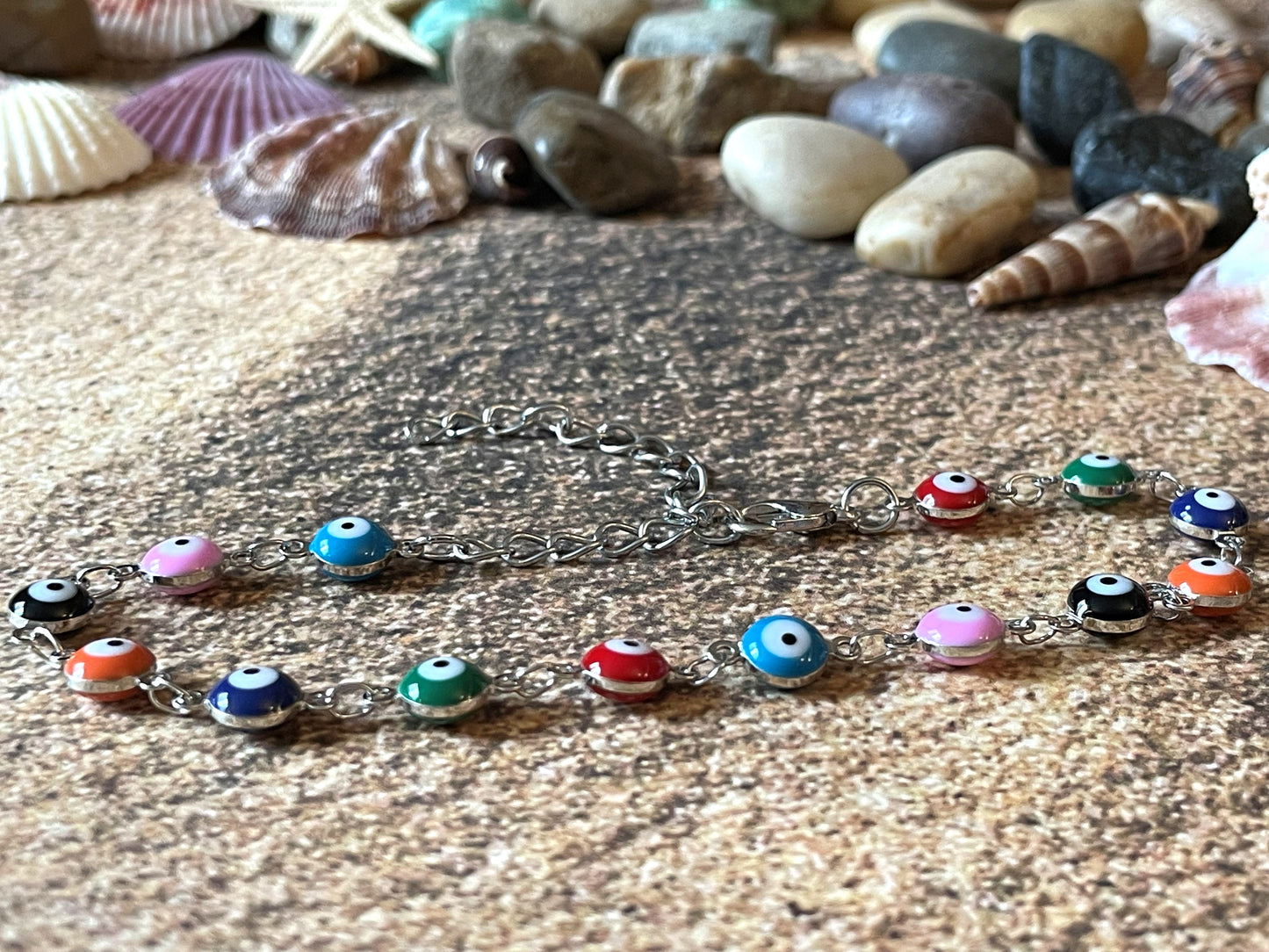 Boho Evil Eye Anklet