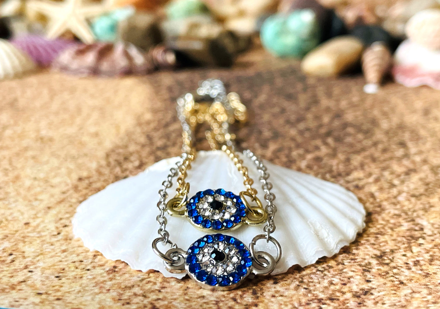 Diamond Round Eye Anklet