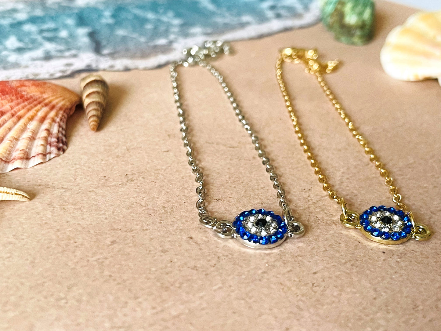 Diamond Round Eye Anklet