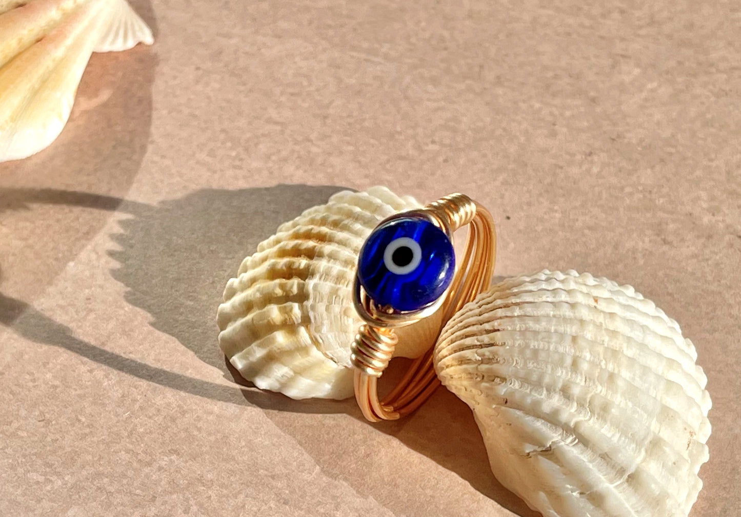 Evil Eye Wire Ring