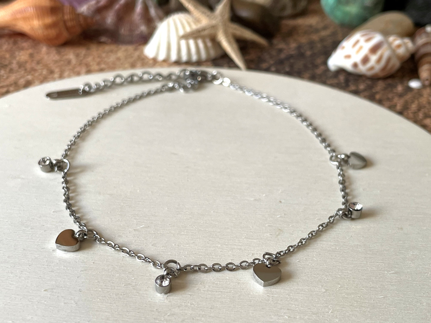 Diamond Heart Anklet