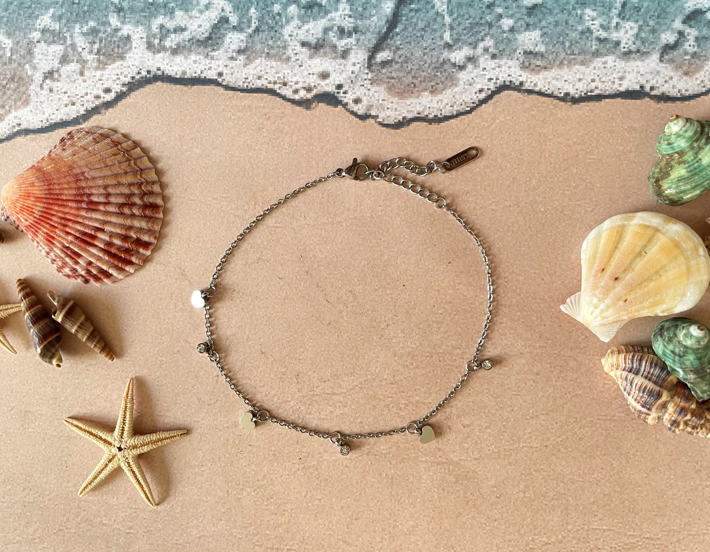 Diamond Heart Anklet