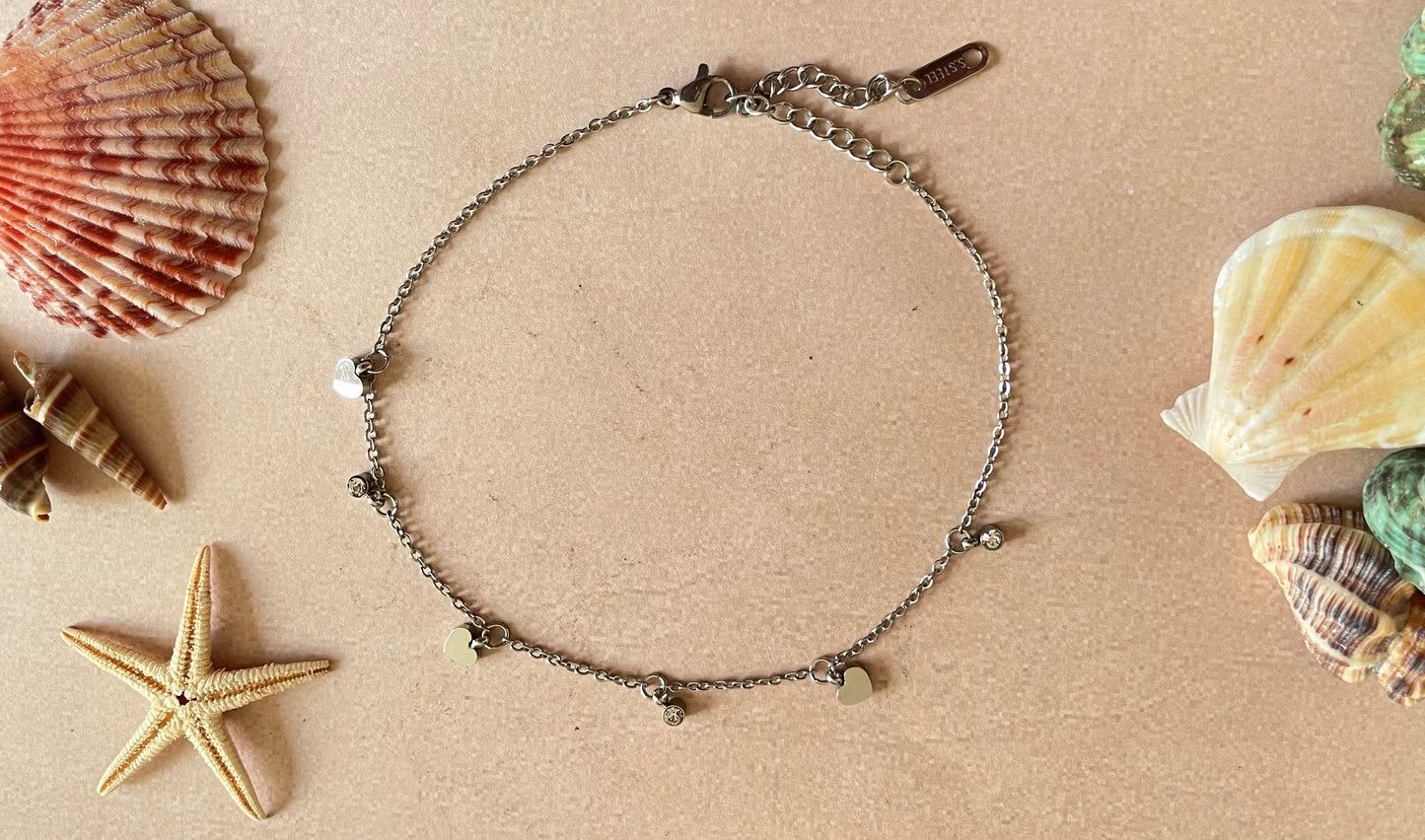 Diamond Heart Anklet