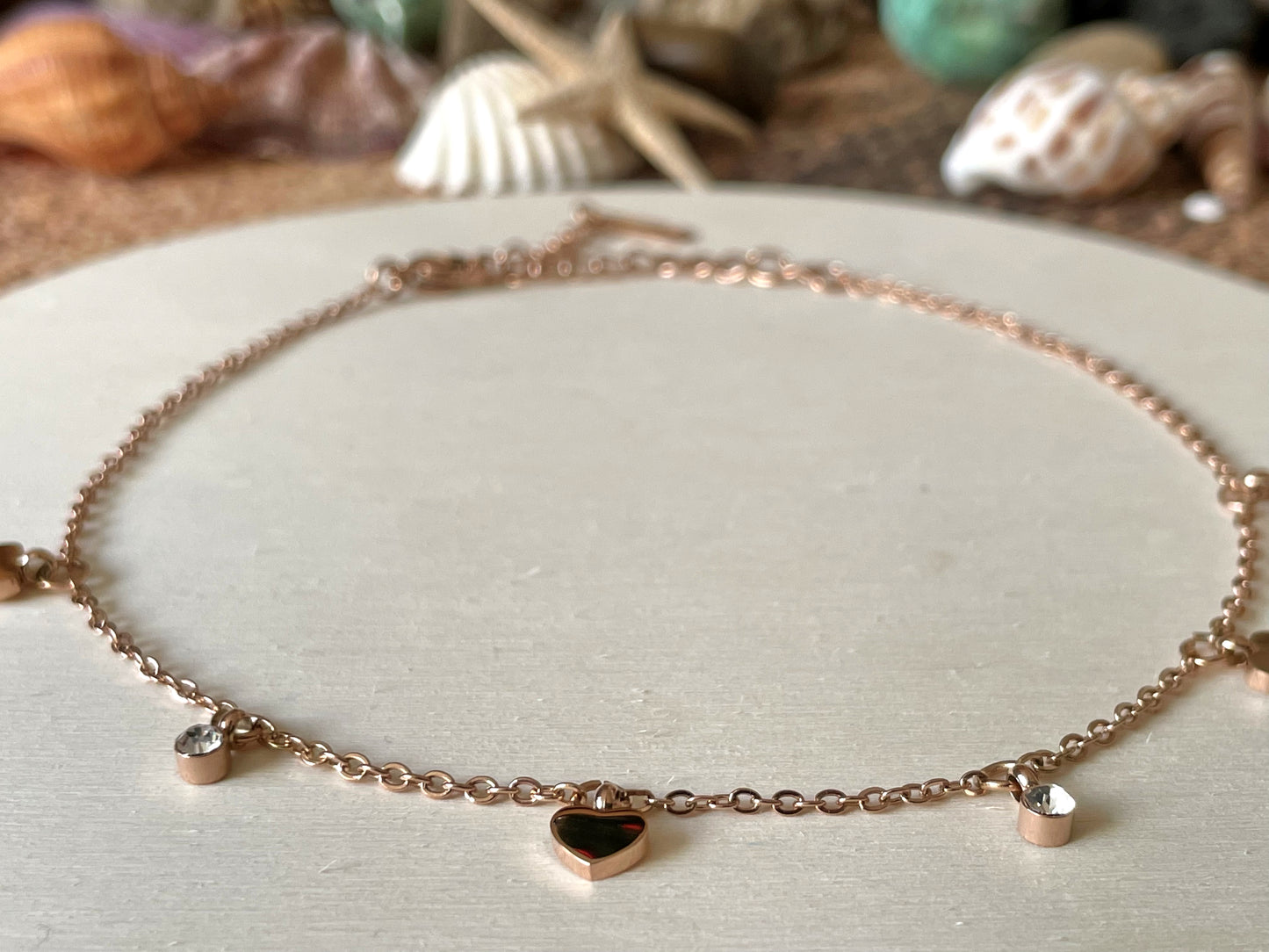 Diamond Heart Anklet