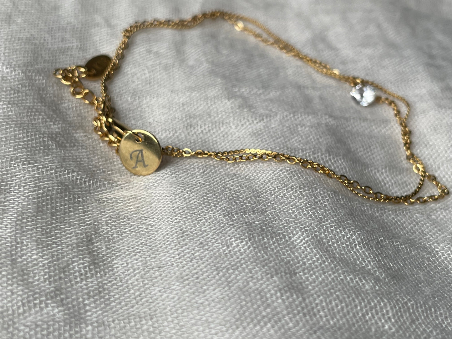 Layered Diamond Anklet