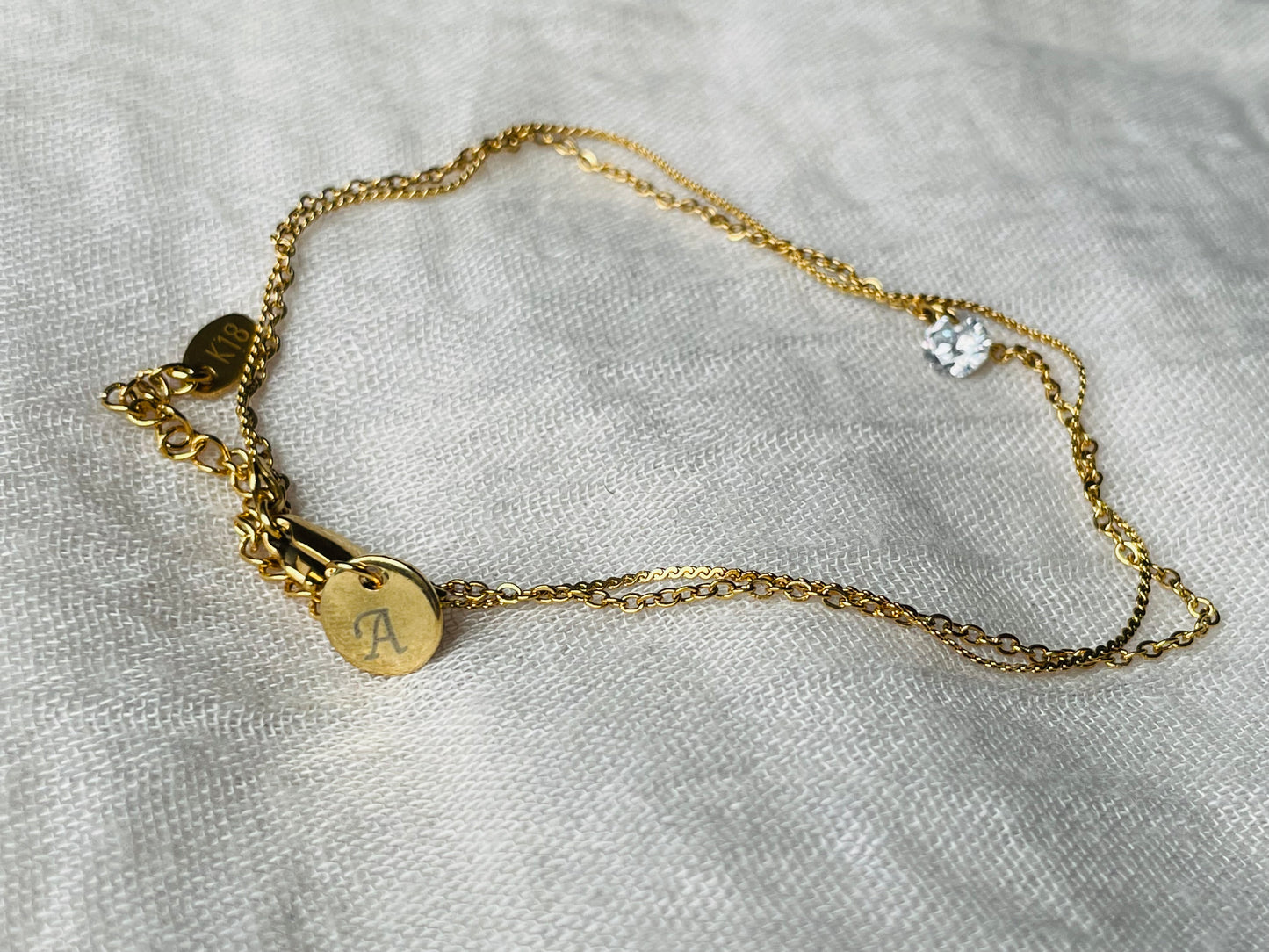 Layered Diamond Anklet