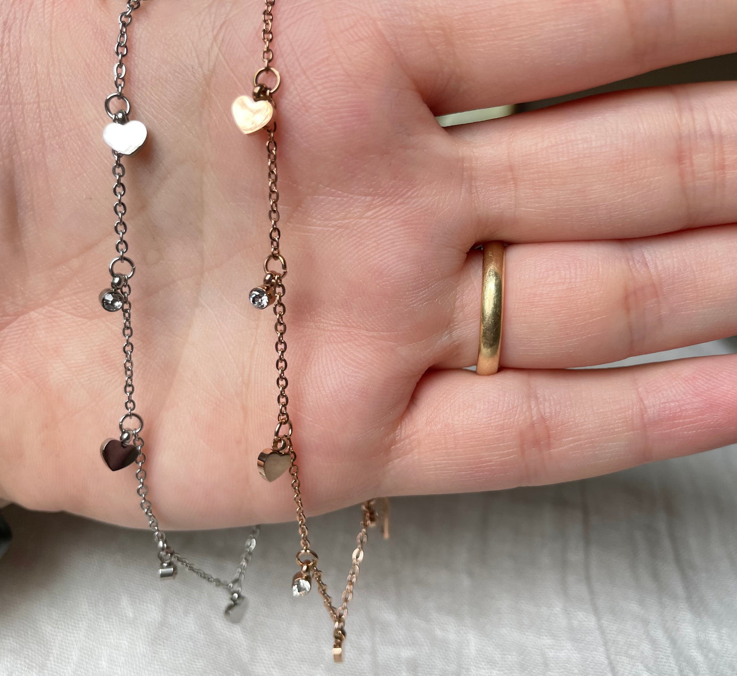 Diamond Heart Anklet