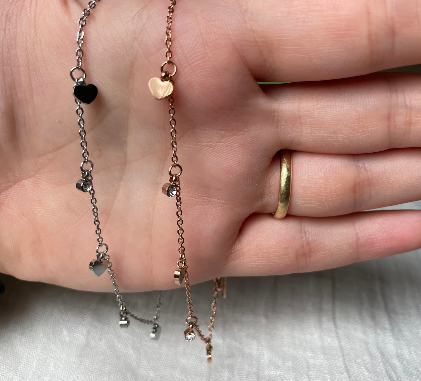 Diamond Heart Anklet