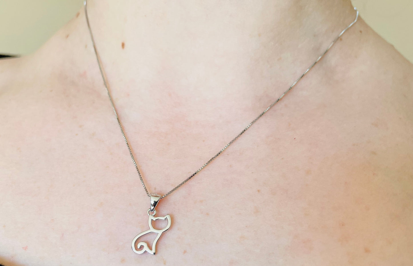 Silver Cat Necklace