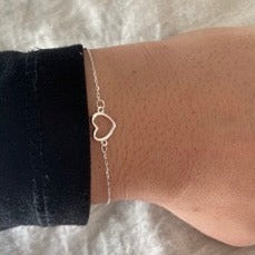 Silver Heart Bracelet