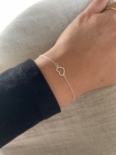 Silver Heart Bracelet