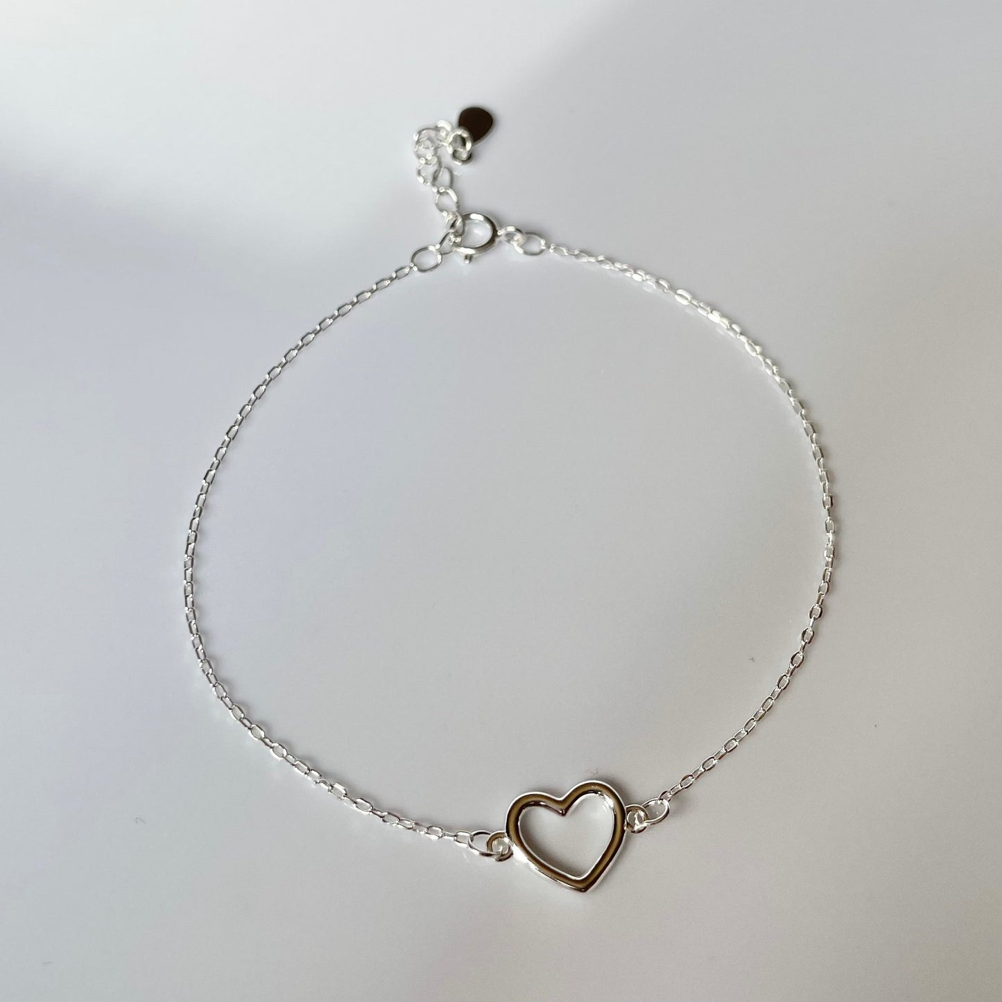 Silver Heart Bracelet