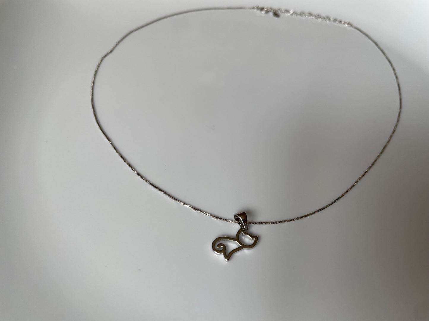Silver Cat Necklace