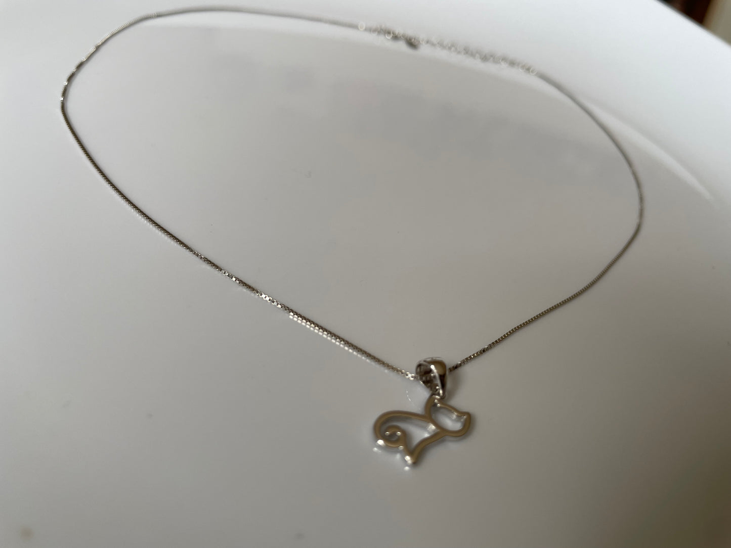 Silver Cat Necklace