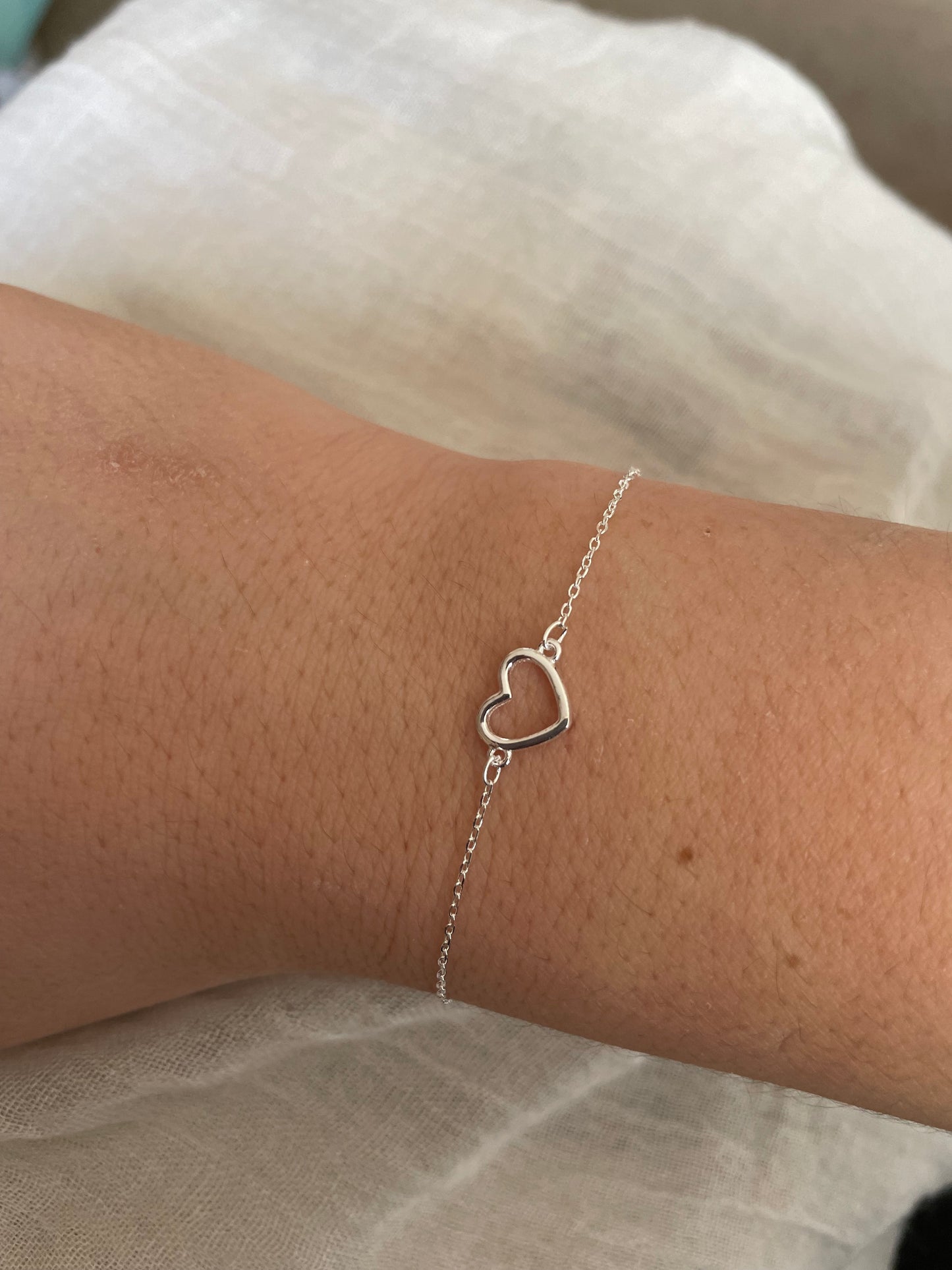 Silver Heart Bracelet