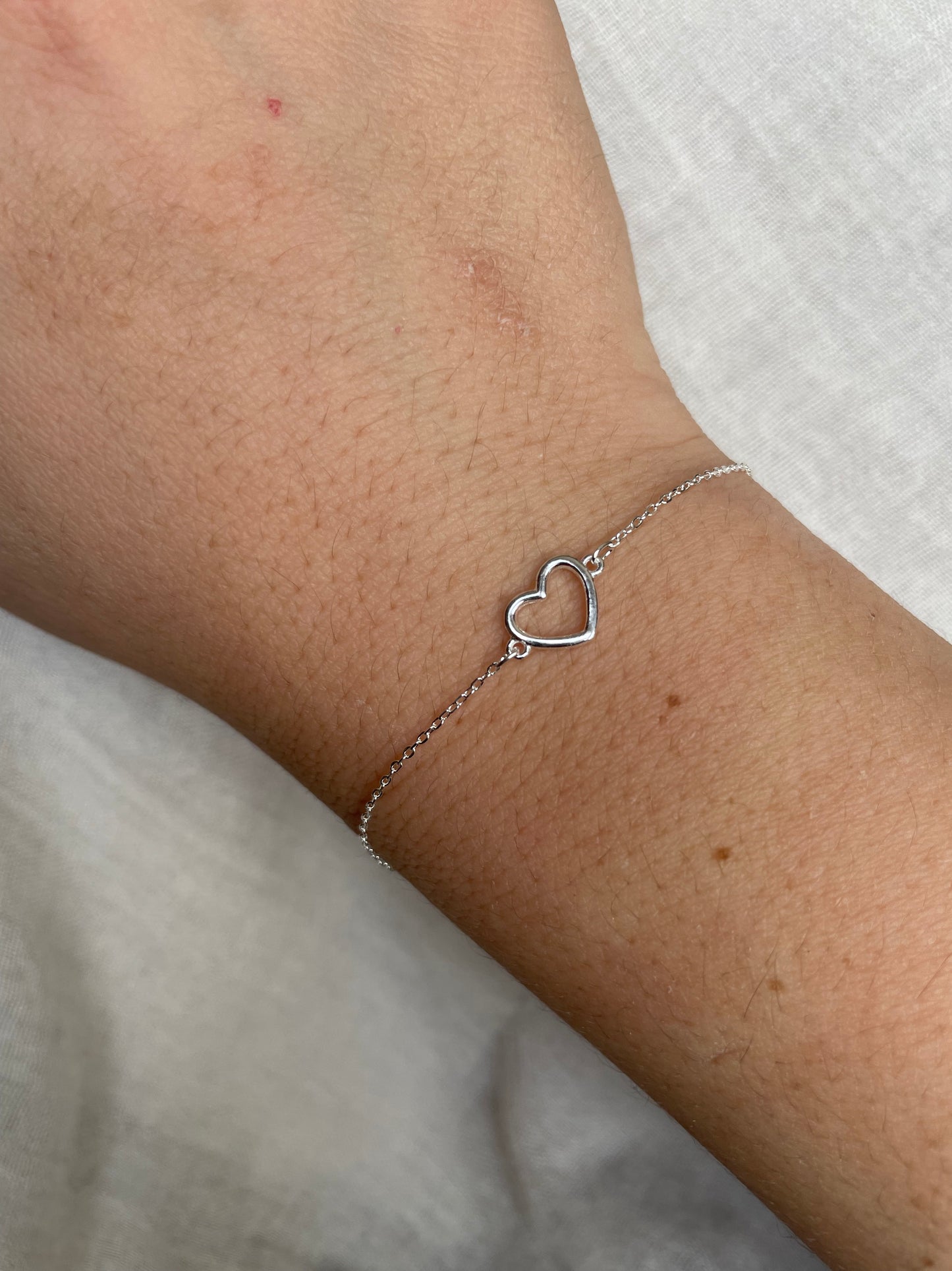 Silver Heart Bracelet