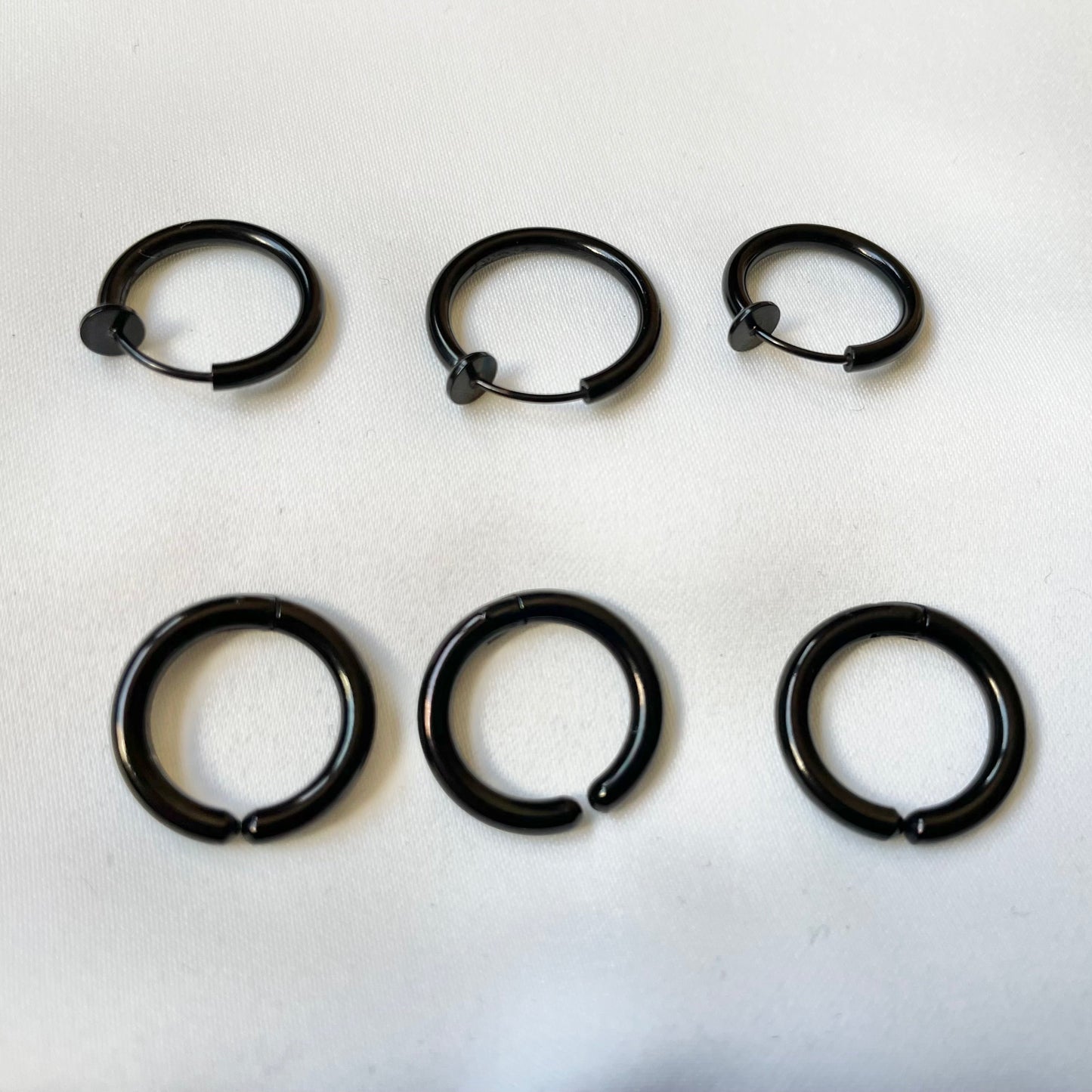 Black Clip-on Earrings