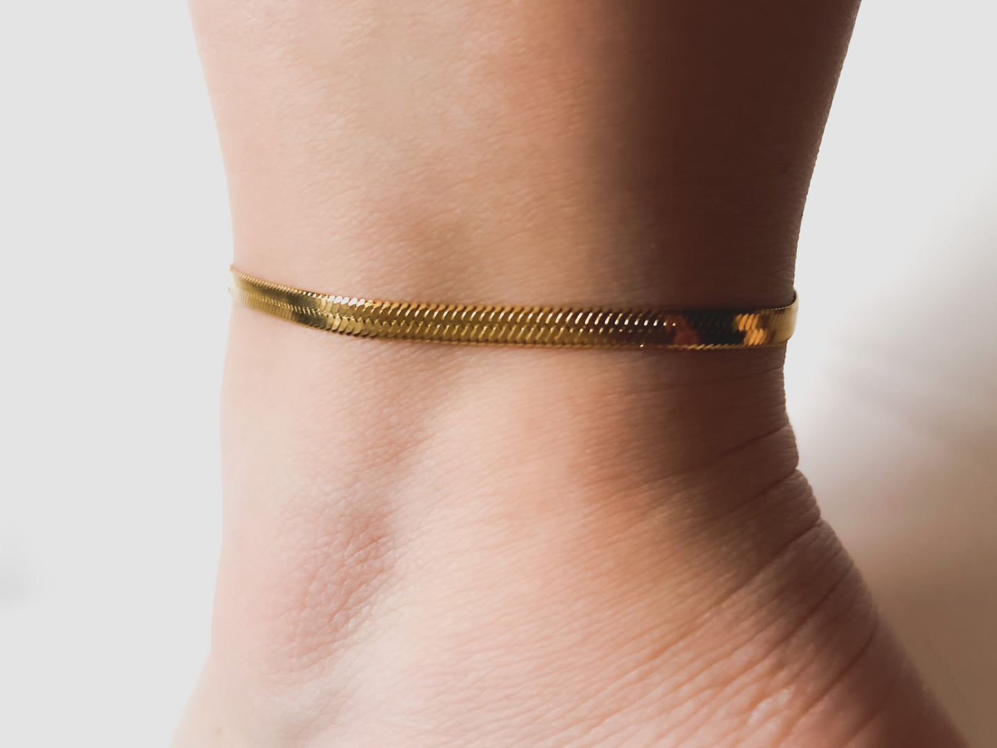 Herringbone Anklet
