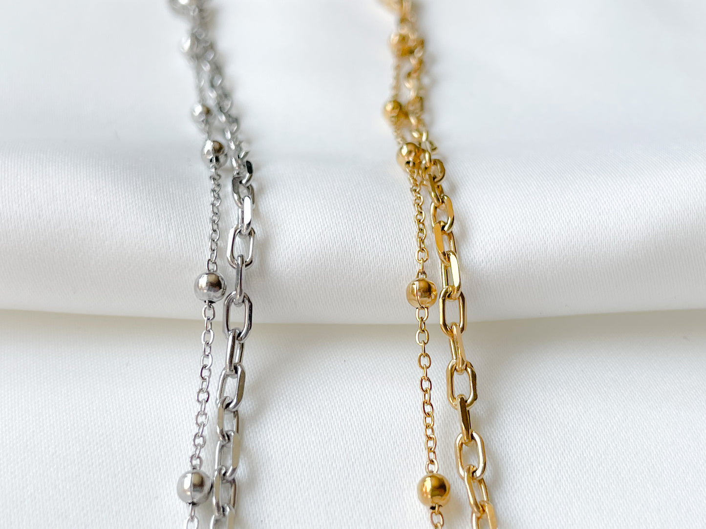 Layered Paperclip Bracelet