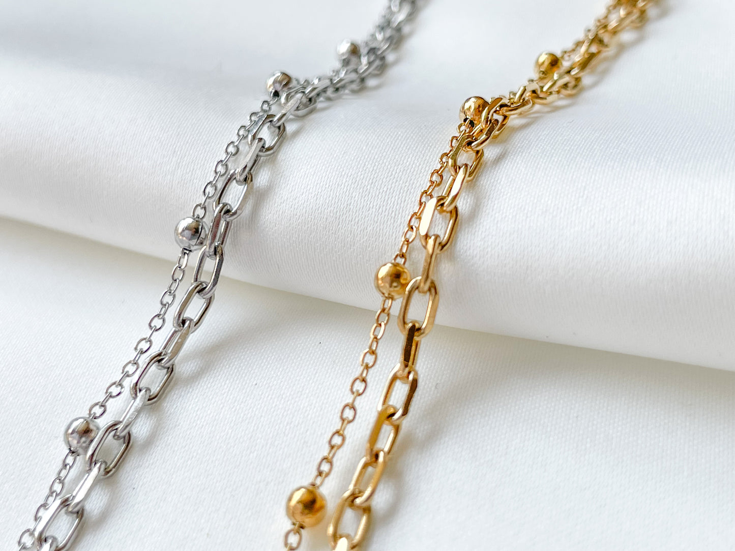 Layered Paperclip Bracelet