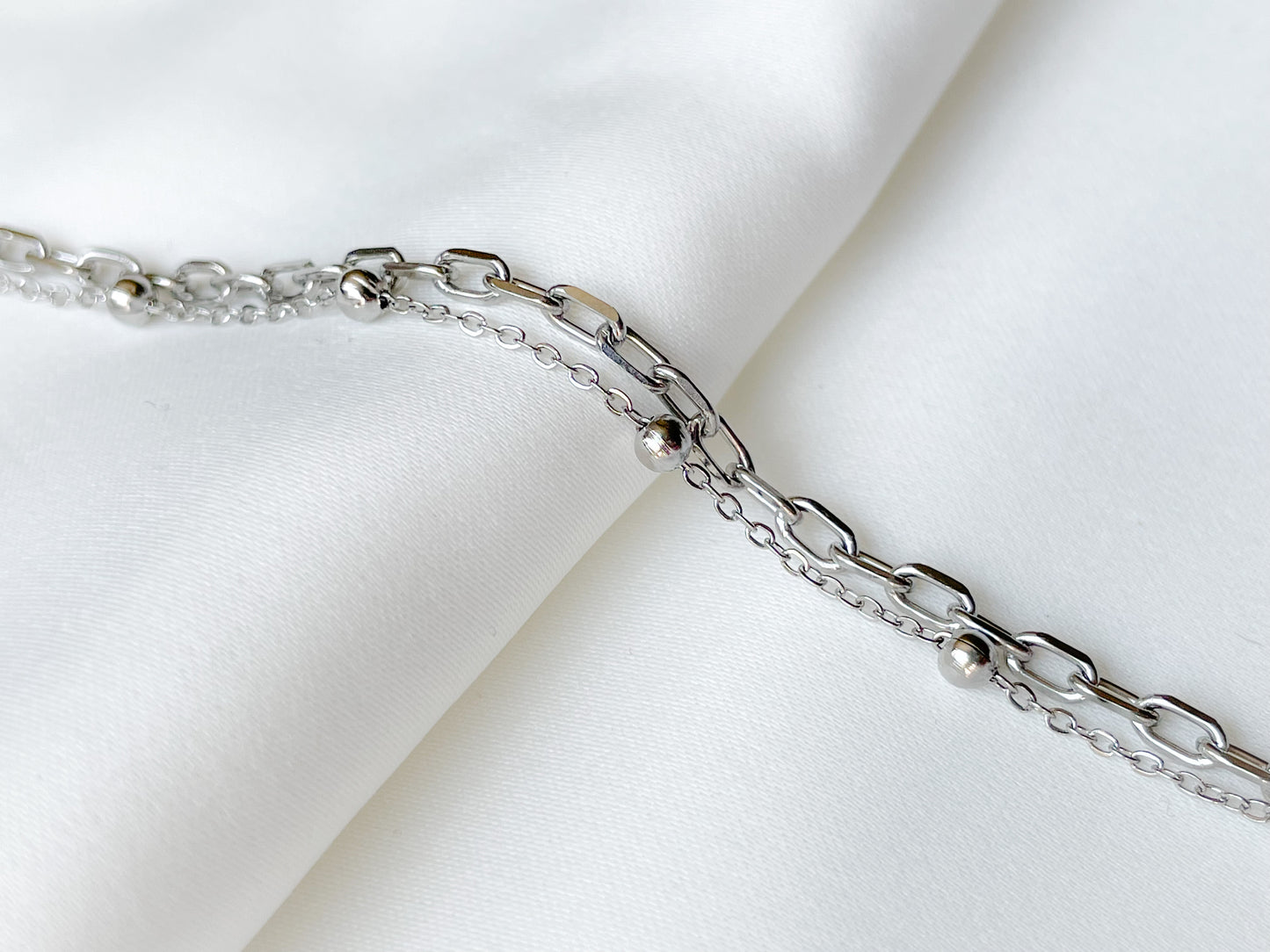 Layered Paperclip Bracelet