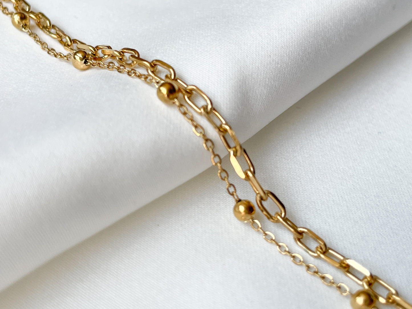 Layered Paperclip Bracelet