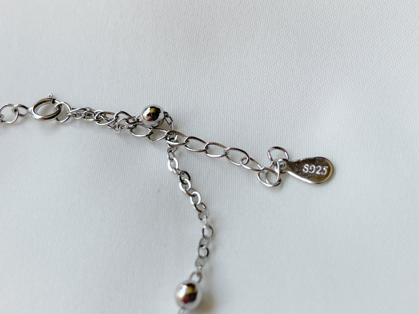 Silver Satellite Anklet