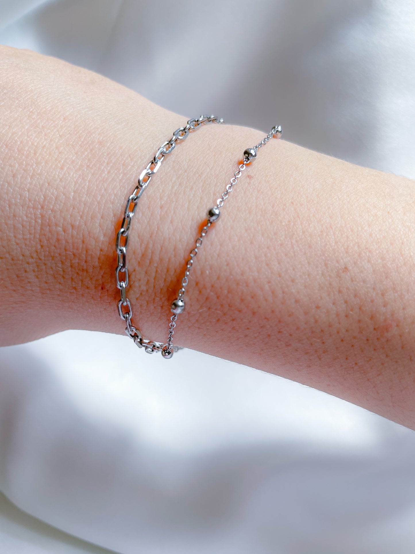 Layered Paperclip Bracelet