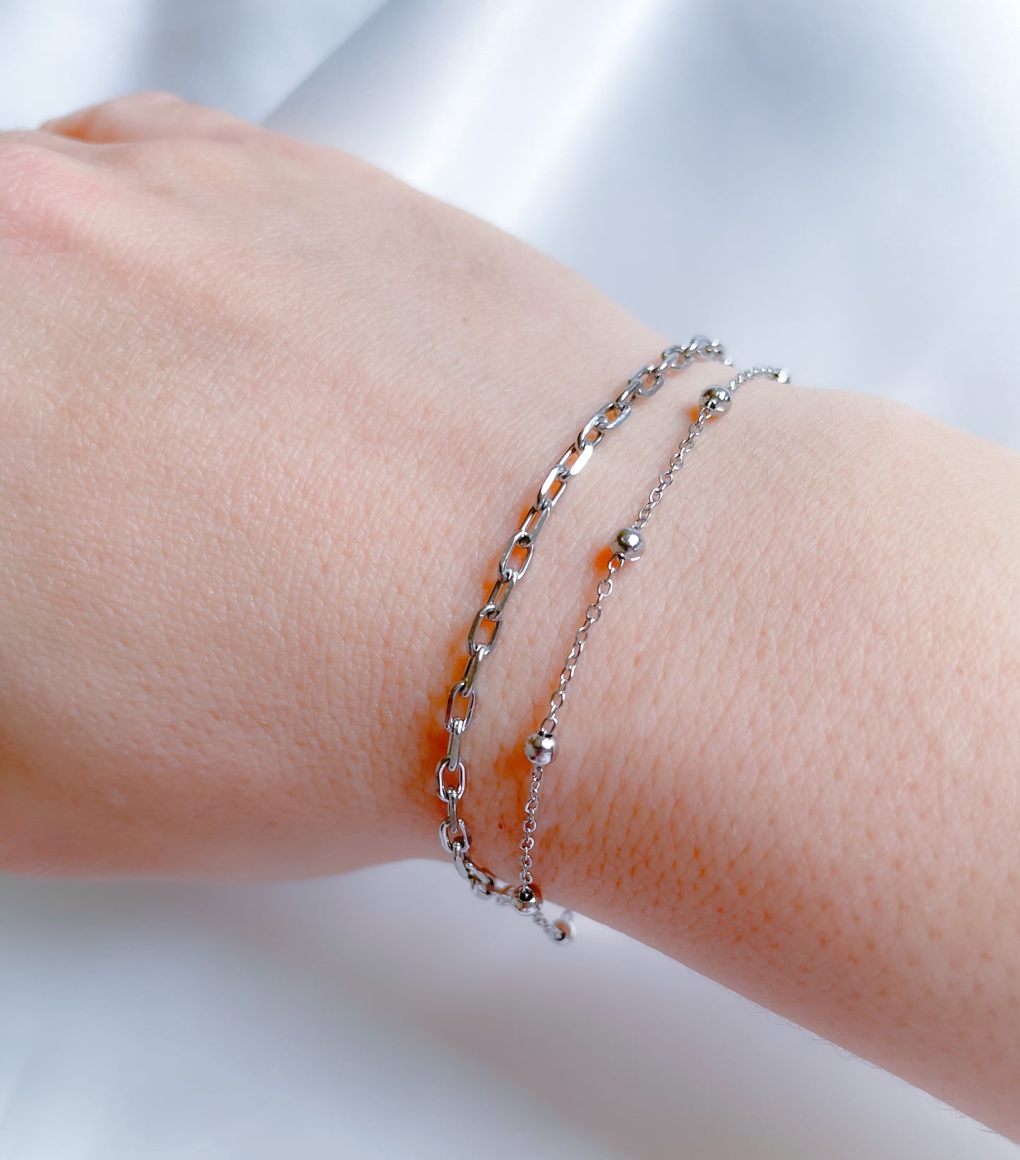 Layered Paperclip Bracelet
