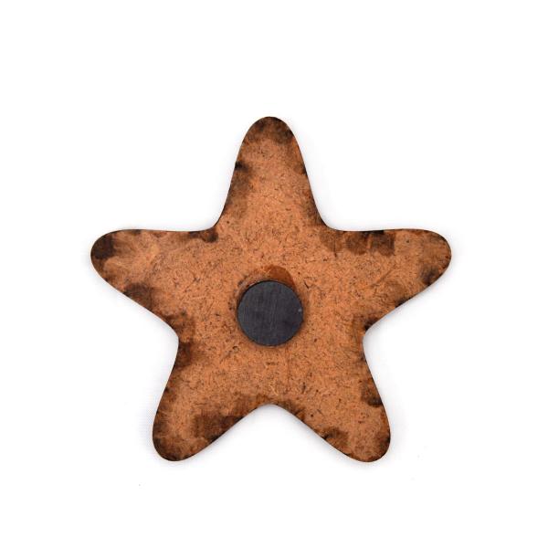 Wooden Evil Eye Magnet