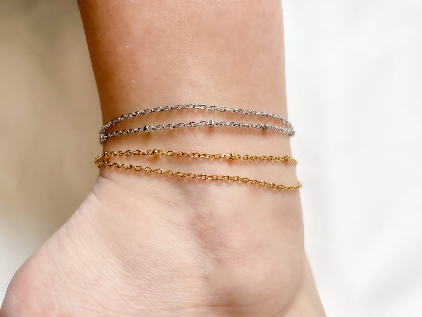 Layered Satellite Anklet