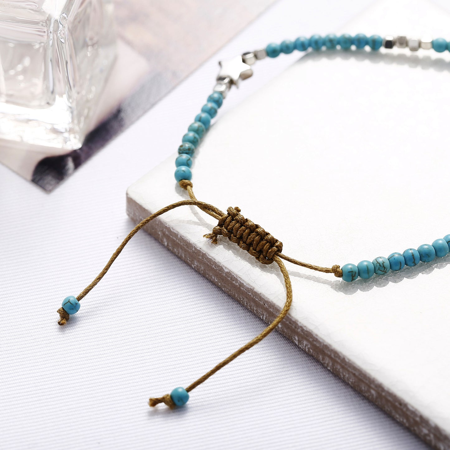 Turquoise Star Anklet