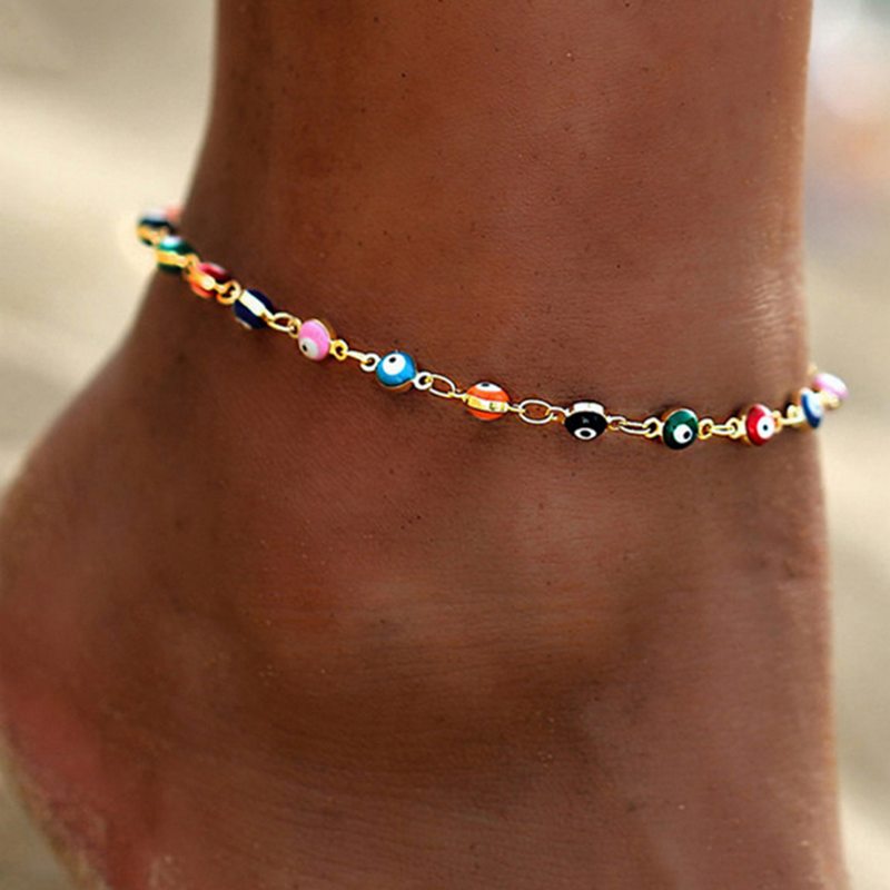 Boho Evil Eye Anklet