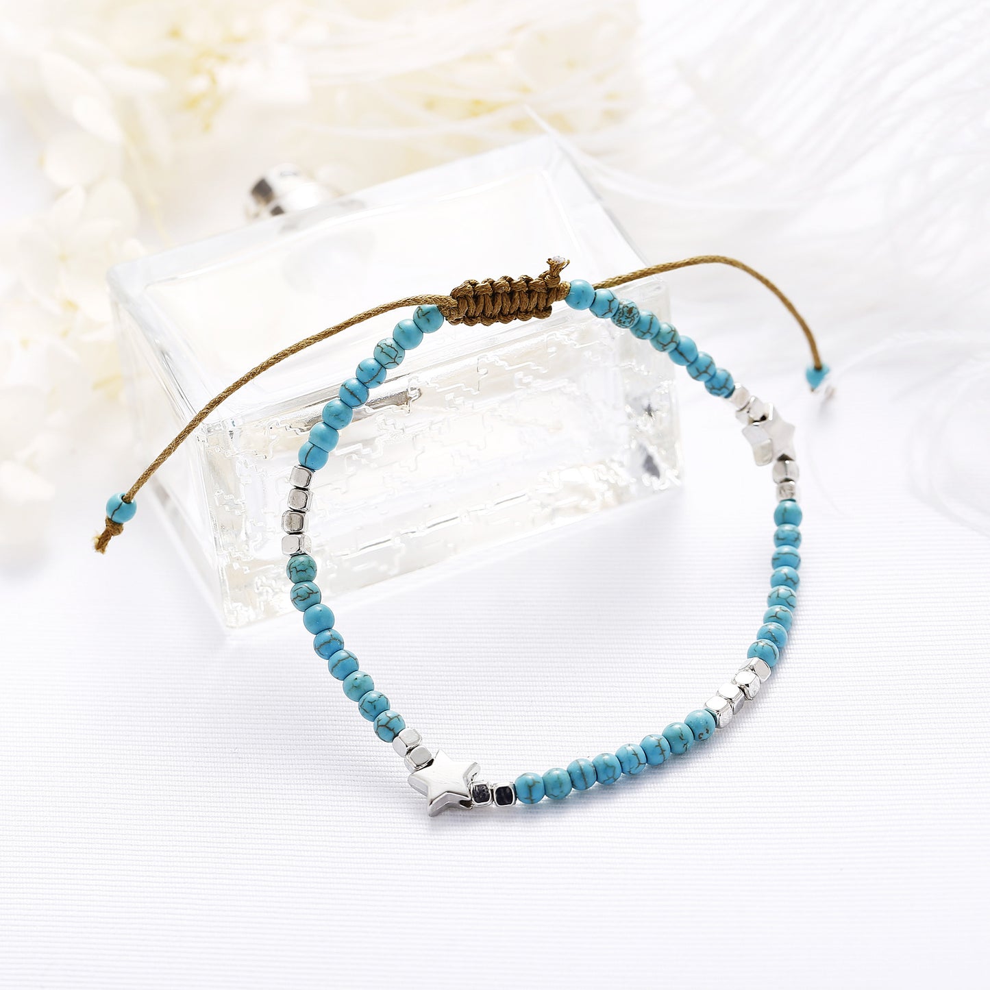Turquoise Star Anklet