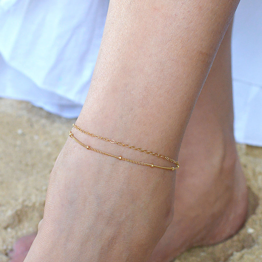 Layered Satellite Anklet
