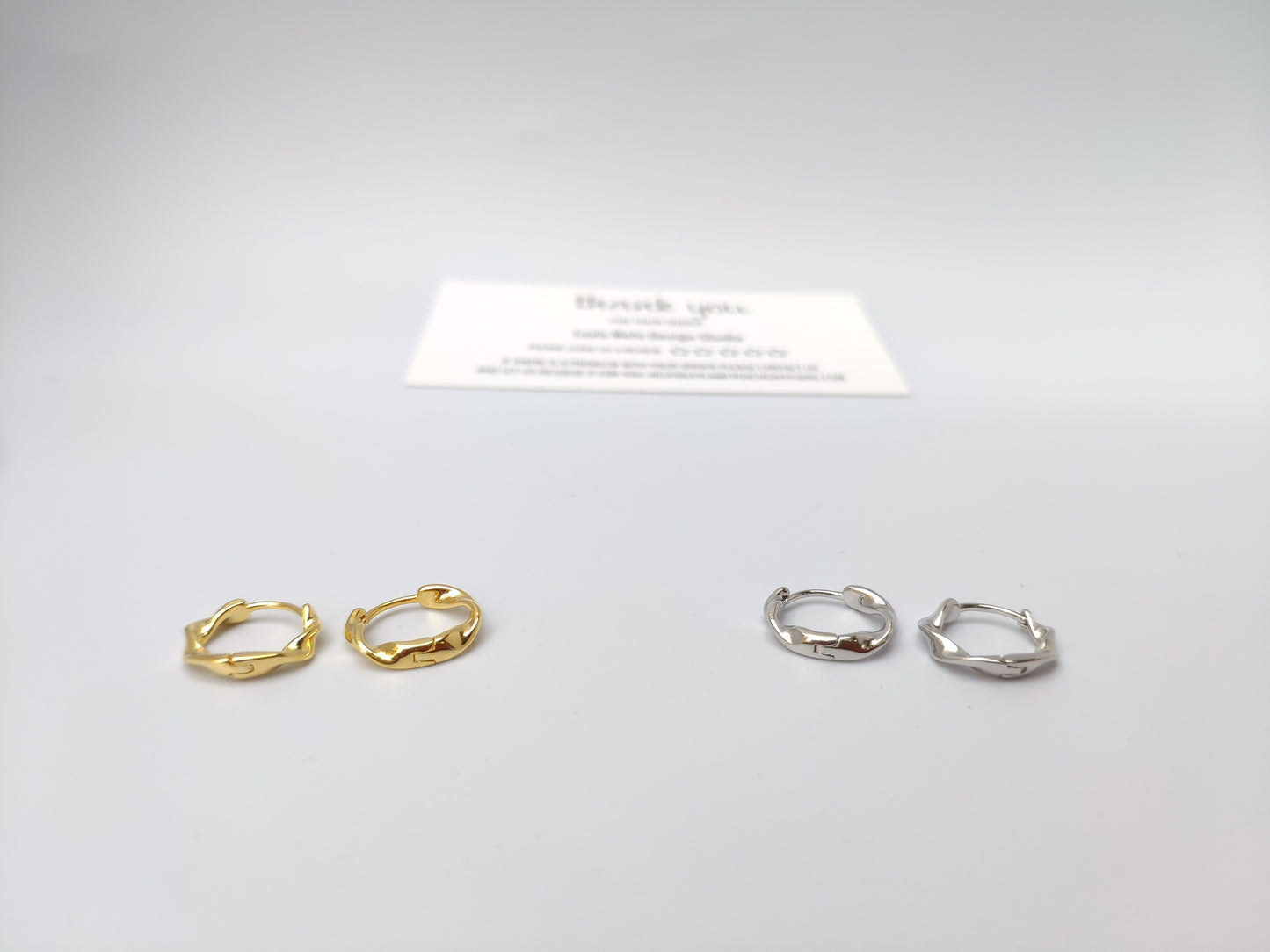 Twisted Huggie Earrings