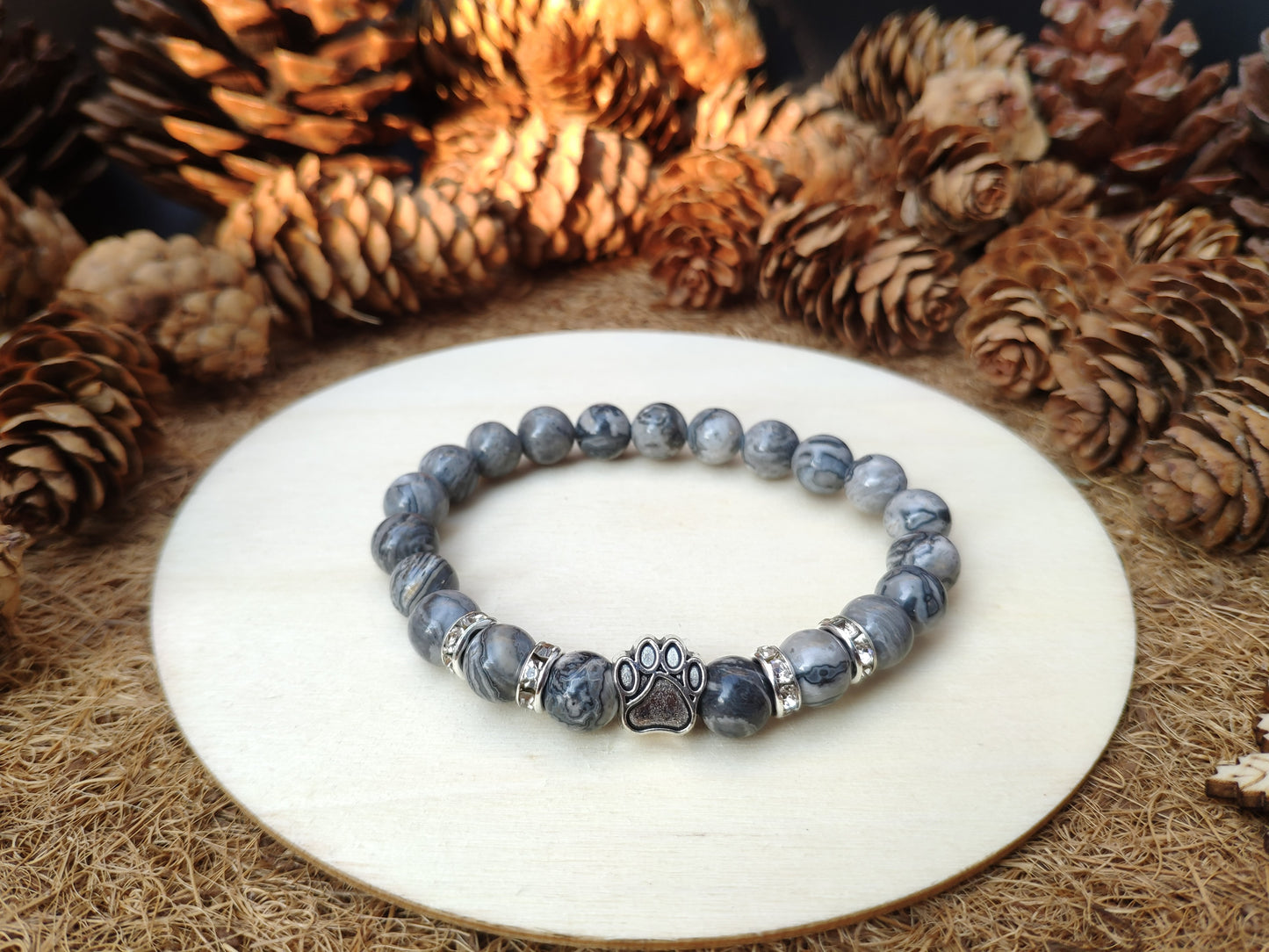 Paw Print Stretch Bracelet