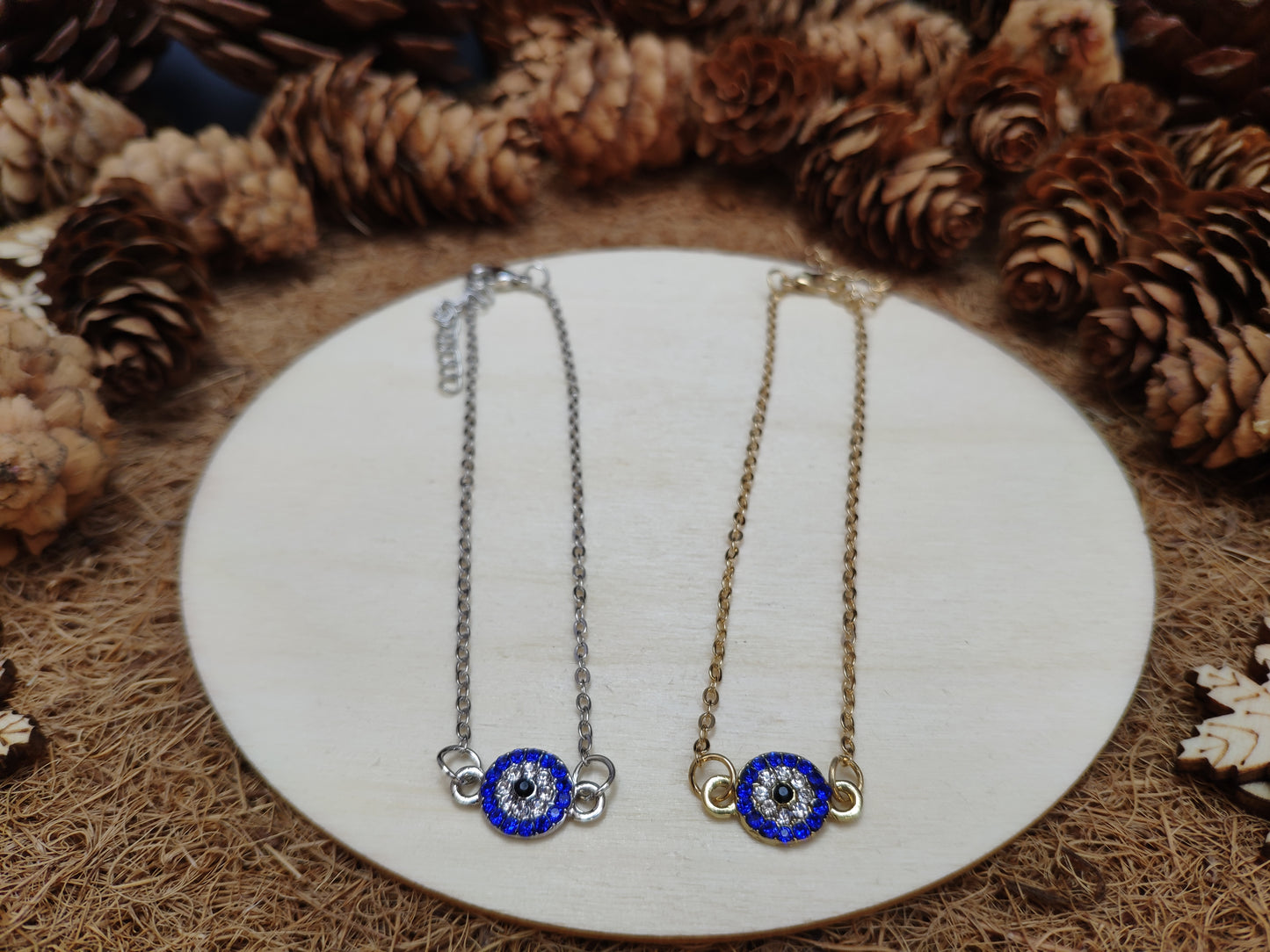 Diamond Round Eye Anklet