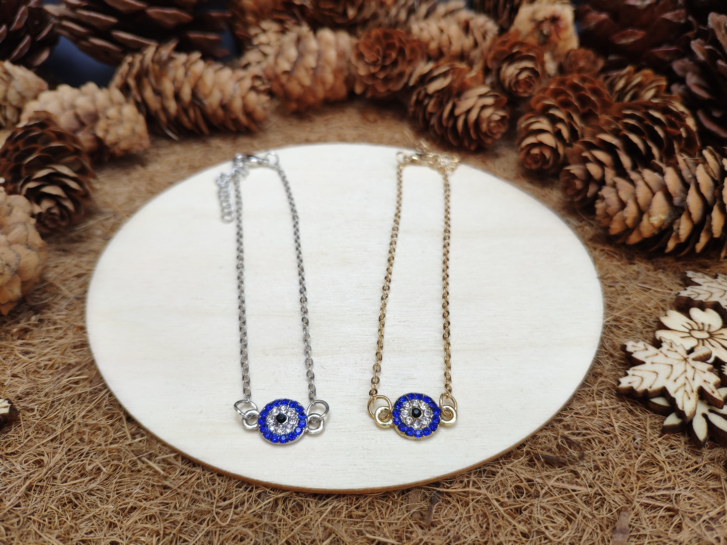 Diamond Round Eye Anklet