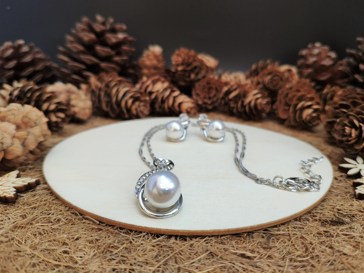 Treble Clef Pearl Jewelry Set